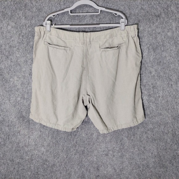 Lucky Brand Men Shorts 40 Linen Lightweight Pockets Drawstring Coastal Preppy - Picture 5 of 12